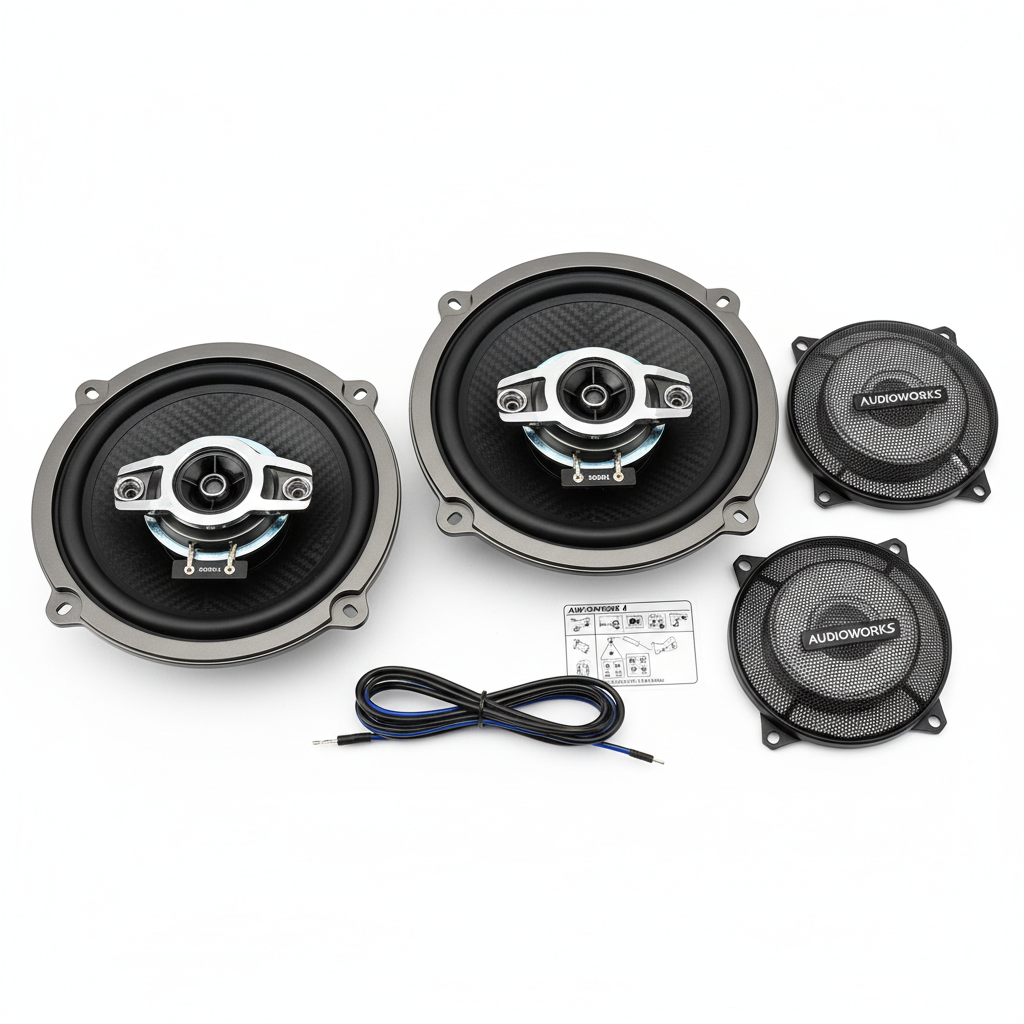 6.5-Inch 4-Way Coaxial Car Speakers Pair