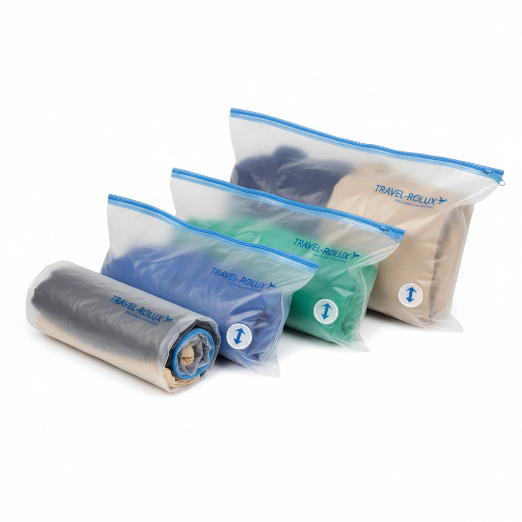 Travel Compression Bags Roll-Up No Vacuum