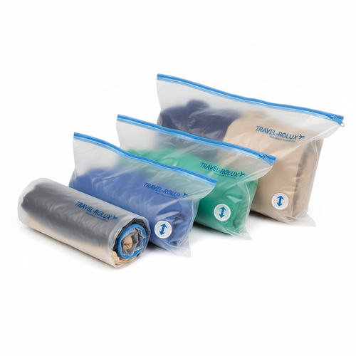 Travel Compression Bags Roll-Up No Vacuum