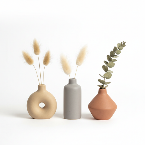 Ceramic Bud Vase Set 3pc