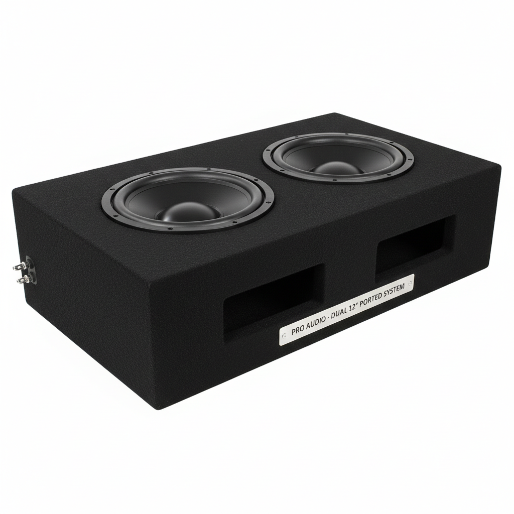 Dual 12-Inch Ported Subwoofer Enclosure