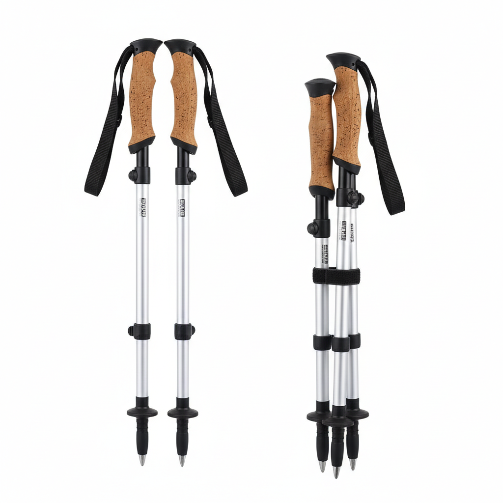 Collapsible Trekking Poles Pair