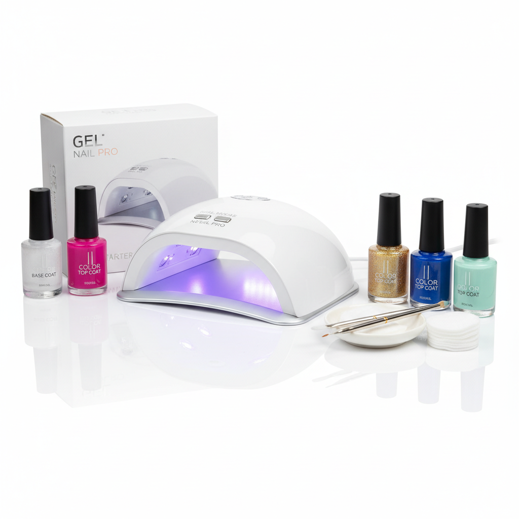 Gel Nail Polish Starter Kit with UV LED Lamp