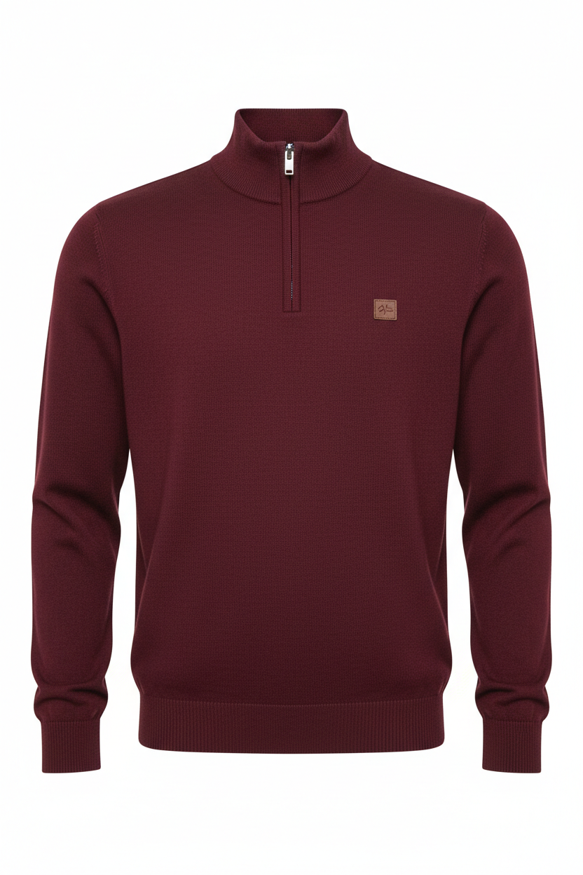 Men's Quarter-Zip Pullover Sweater