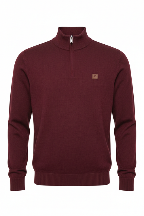 Men's Quarter-Zip Pullover Sweater