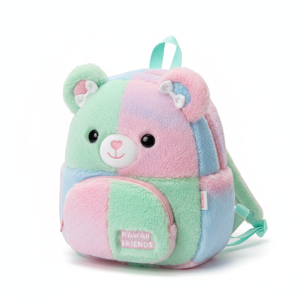 Kawaii Plush Bear Backpack