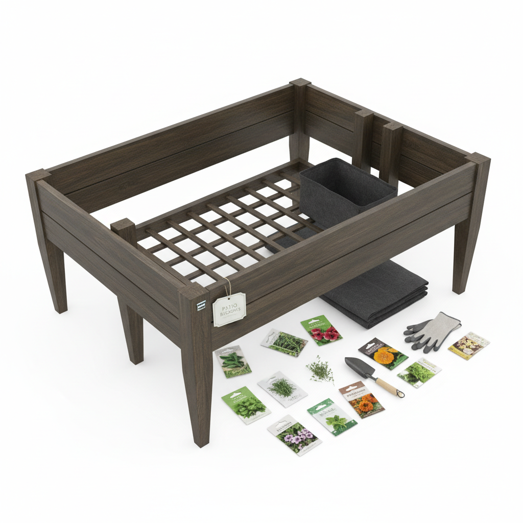 Raised Leg Patio Planter Box 36-Inch
