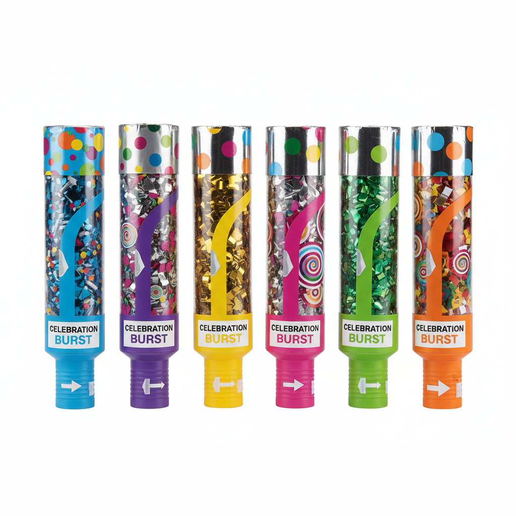 Party Confetti Cannon Set 6pc