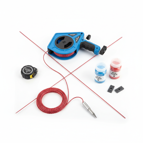Chalk Line Reel for Tile Layout