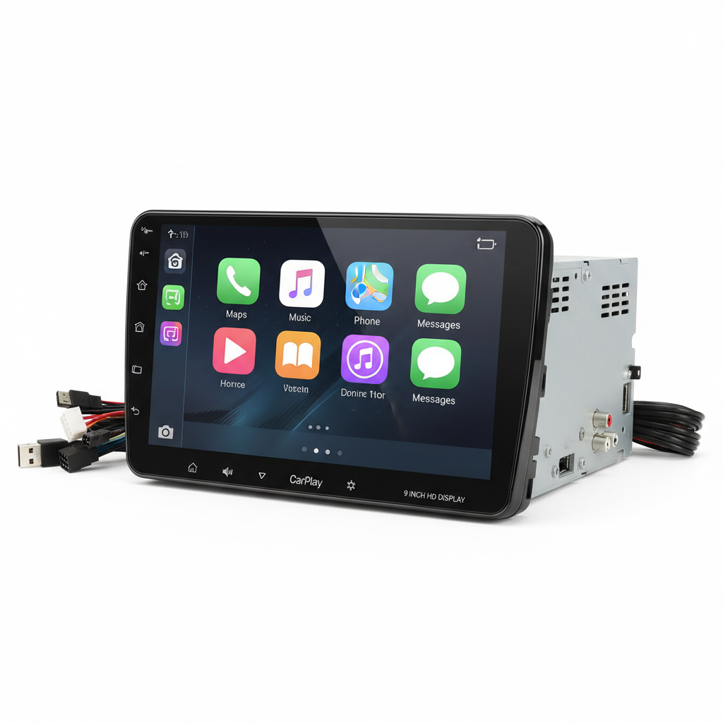 9-Inch Touchscreen Double DIN Car Stereo