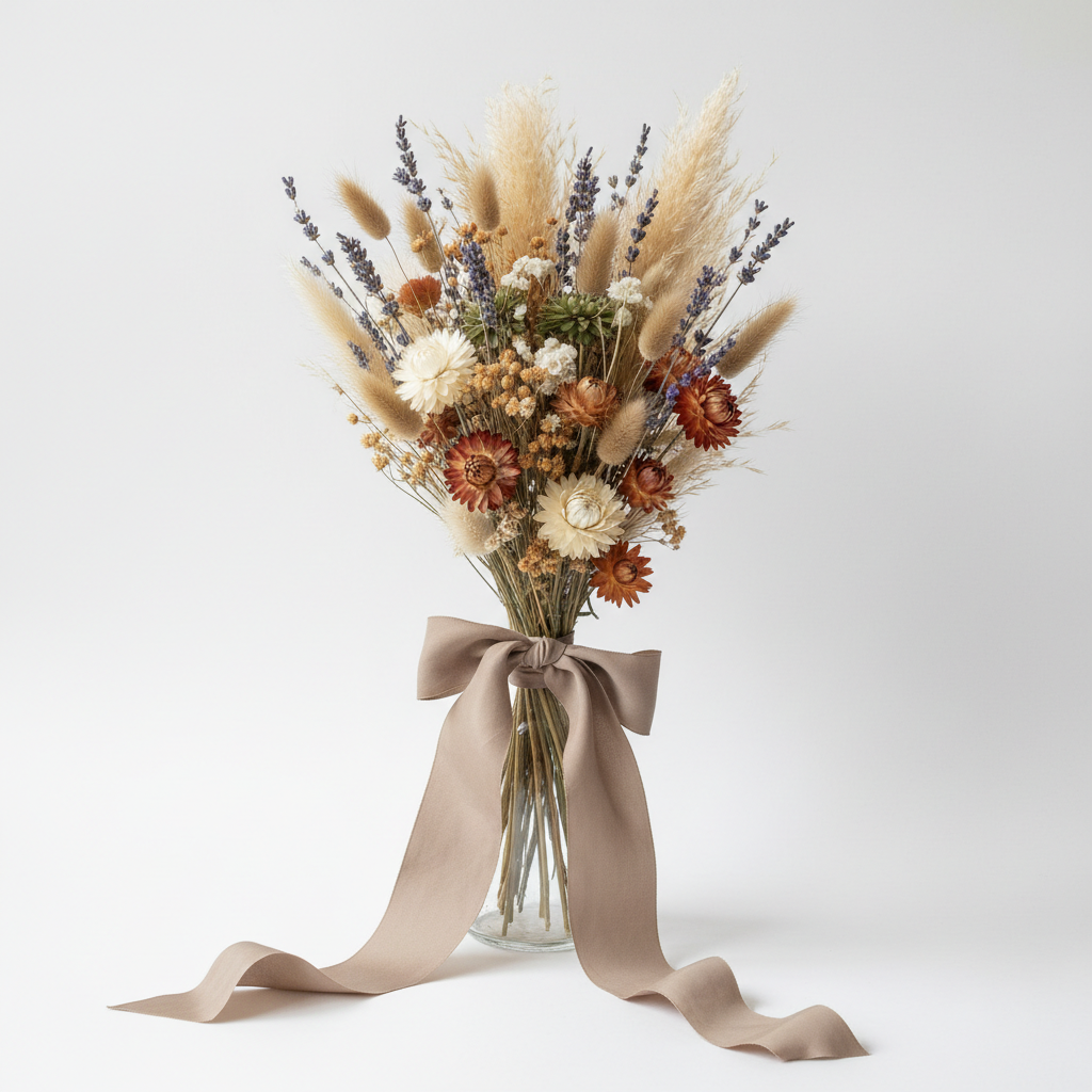 Aesthetic Dried Flower Bouquet