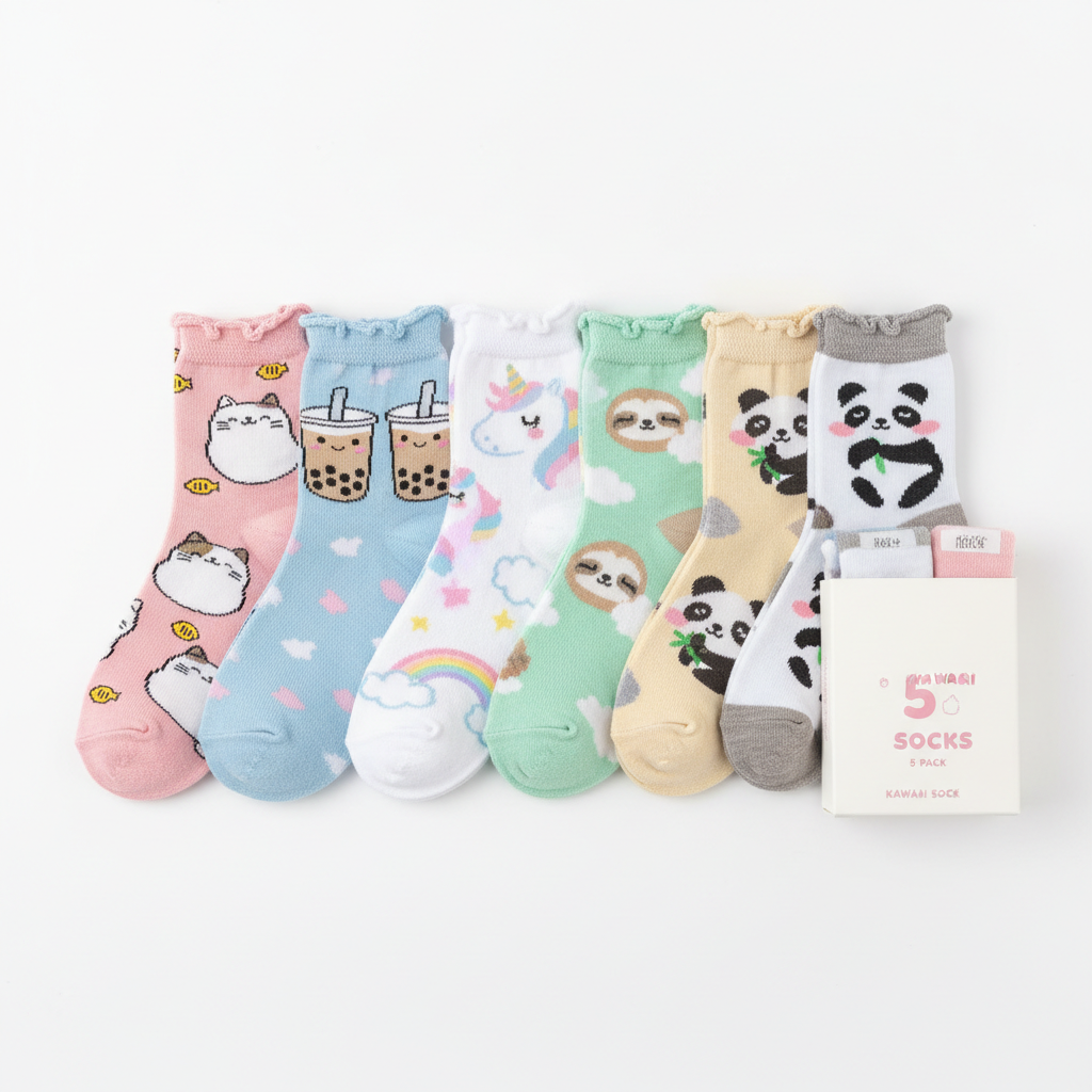 Kawaii Socks 5-Pack