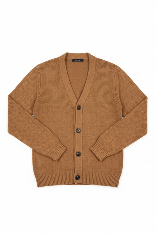 Men's Button-Front Knit Cardigan