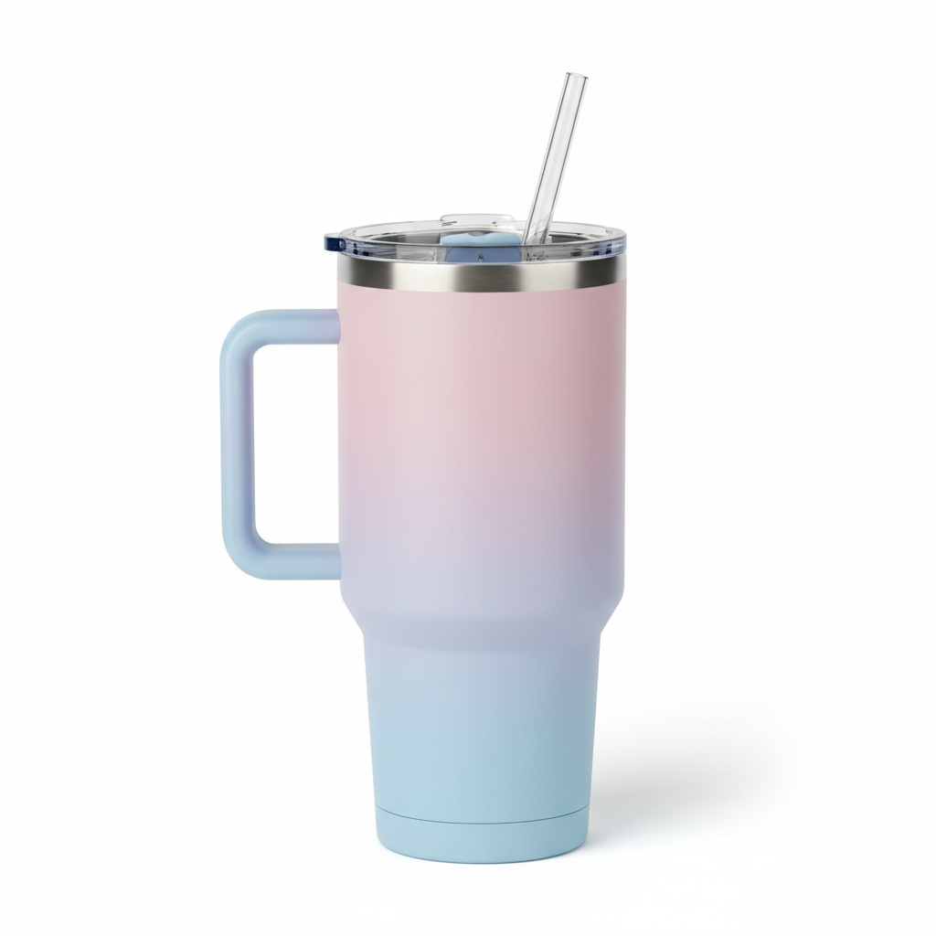 Insulated Tumbler with Lid & Straw 40oz