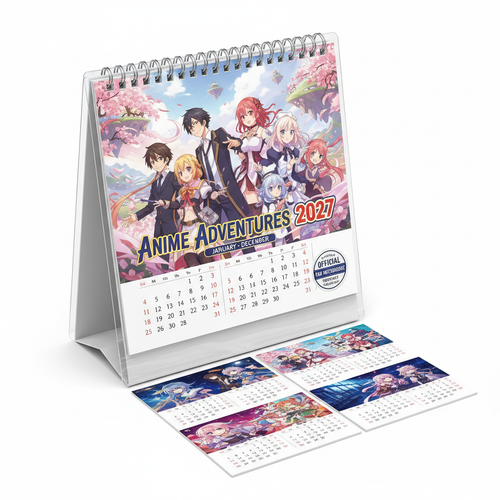 Anime Desk Calendar 2027