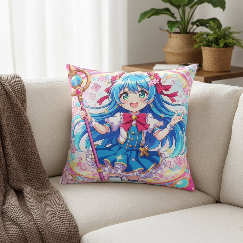 Anime Throw Pillow Cover