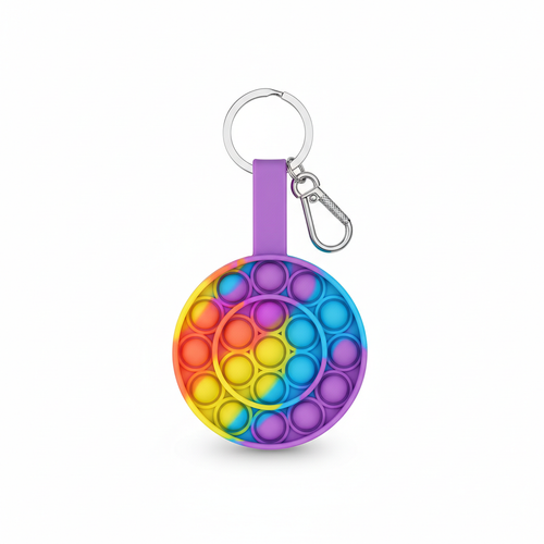Pop It Keychain Mini Fidget Toy