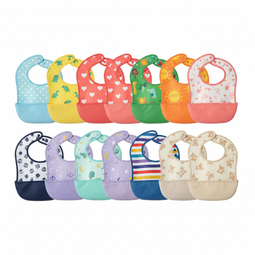 Baby Bib Set (10pc, Waterproof)