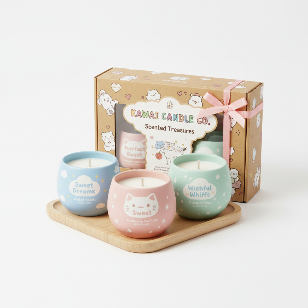 Kawaii Candle Set