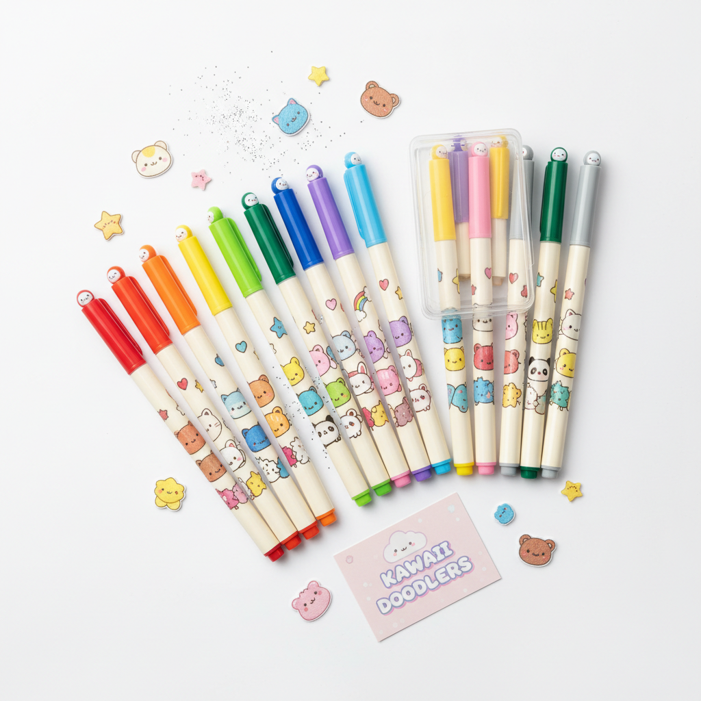 Kawaii Felt Tip Pen Set