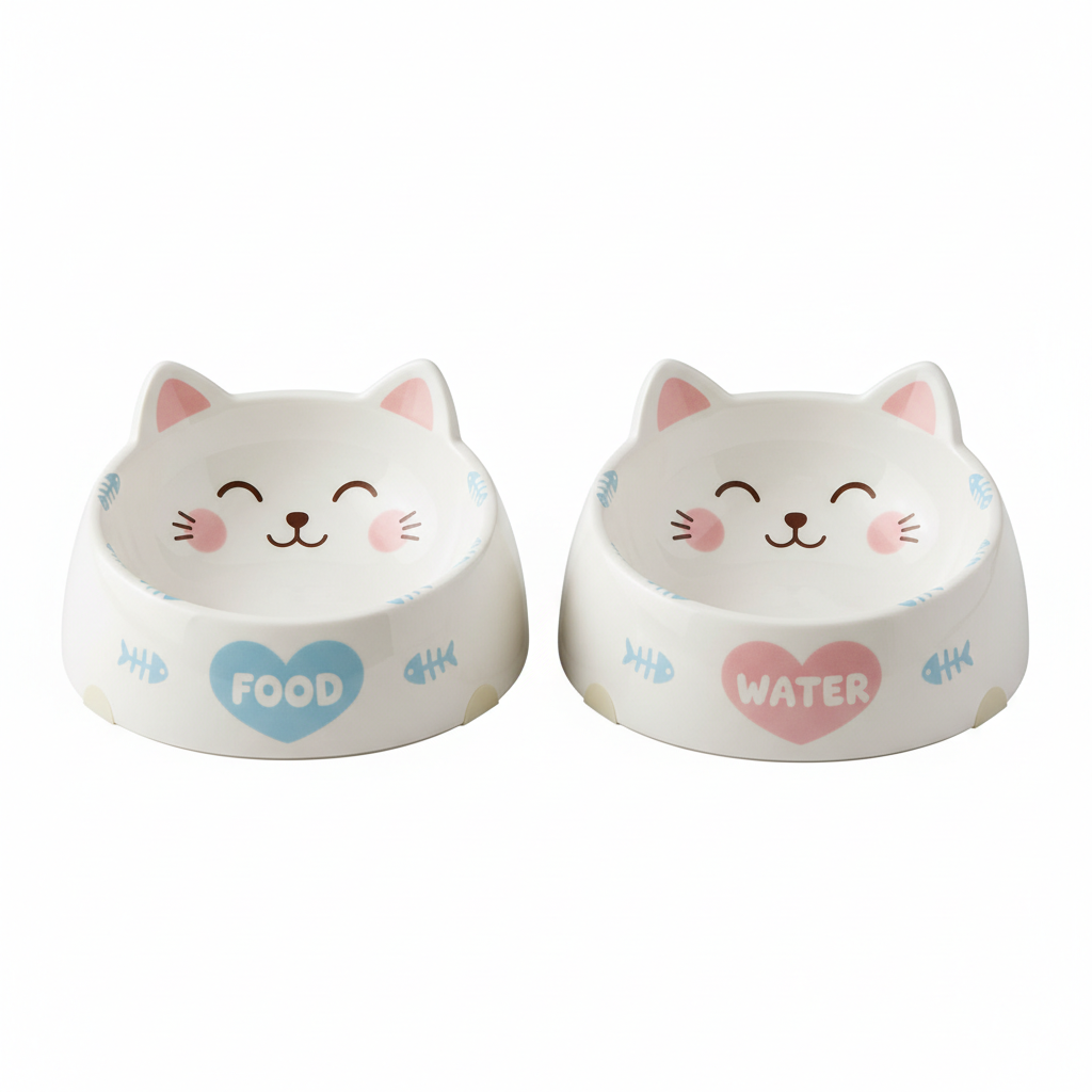 Kawaii Pet Bowl Set