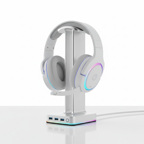 Gaming Headset Stand with USB Hub