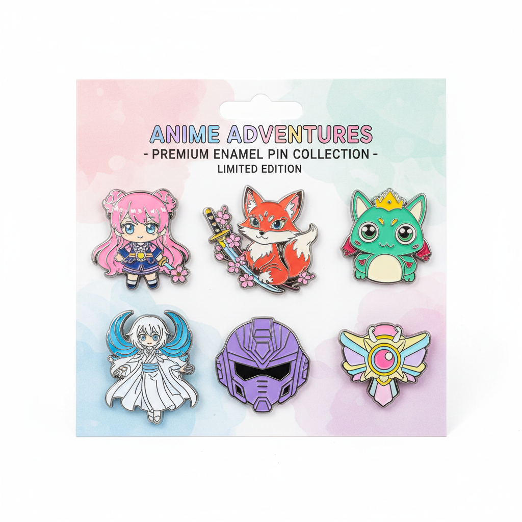 Anime Enamel Pin Set