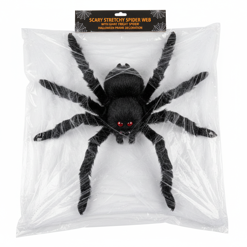 Fake Spider Web with Giant Spider