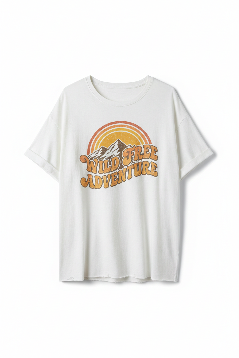 Women's Oversized Vintage Graphic Tee