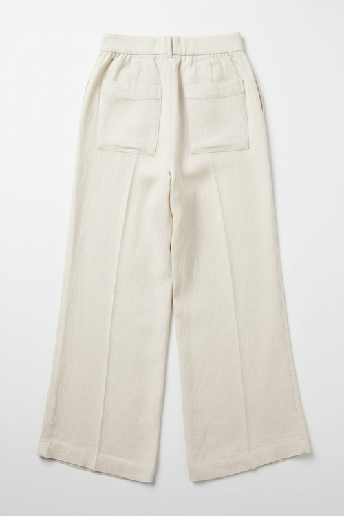 Women's High Waist Wide Leg Linen Trousers