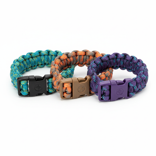 Paracord Survival Bracelet Set 3pc