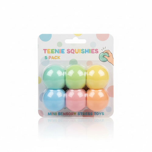 Needoh Teenie 5-Pack mini stress balls