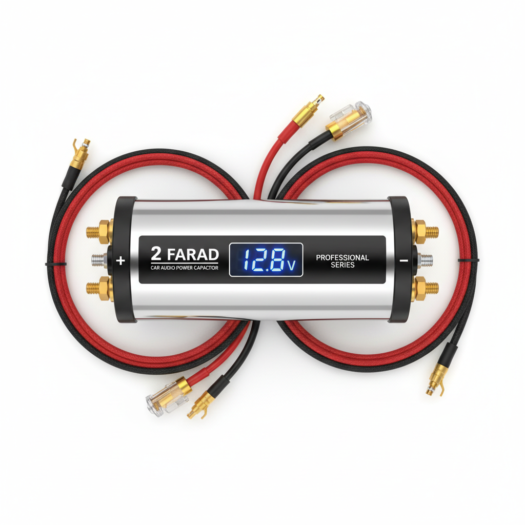 2-Farad Car Audio Power Capacitor