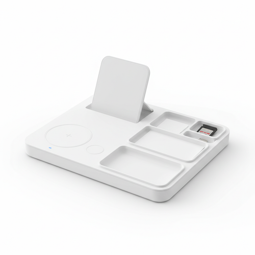 Wireless Charging Desk Organizer Station