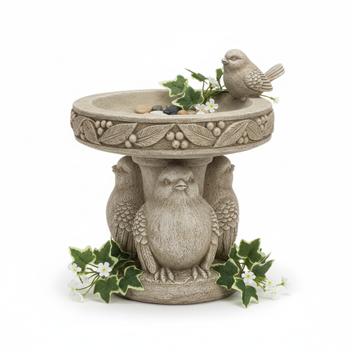 Decorative Garden Bird Bath Statue