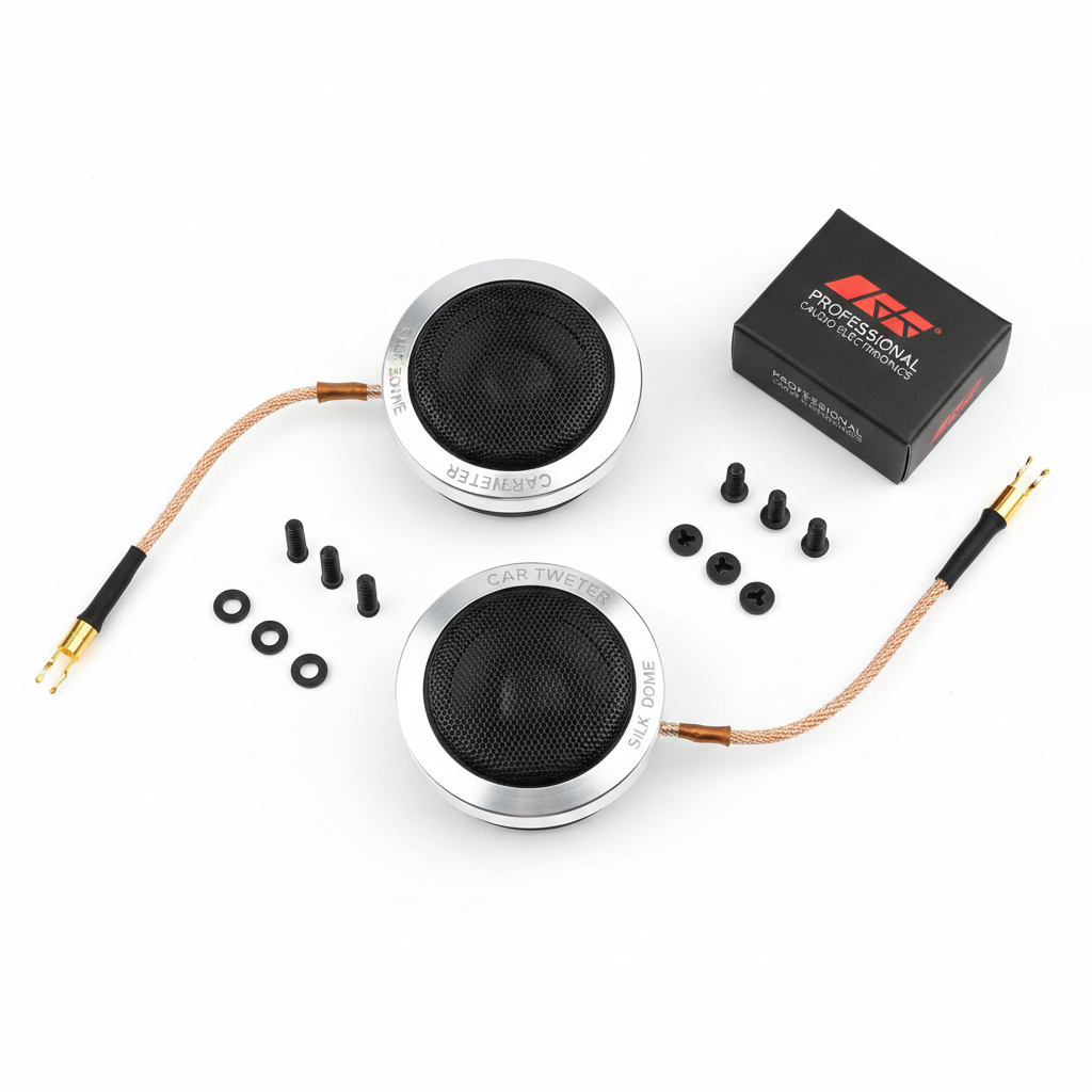 Car Audio Silk Dome Tweeters Pair