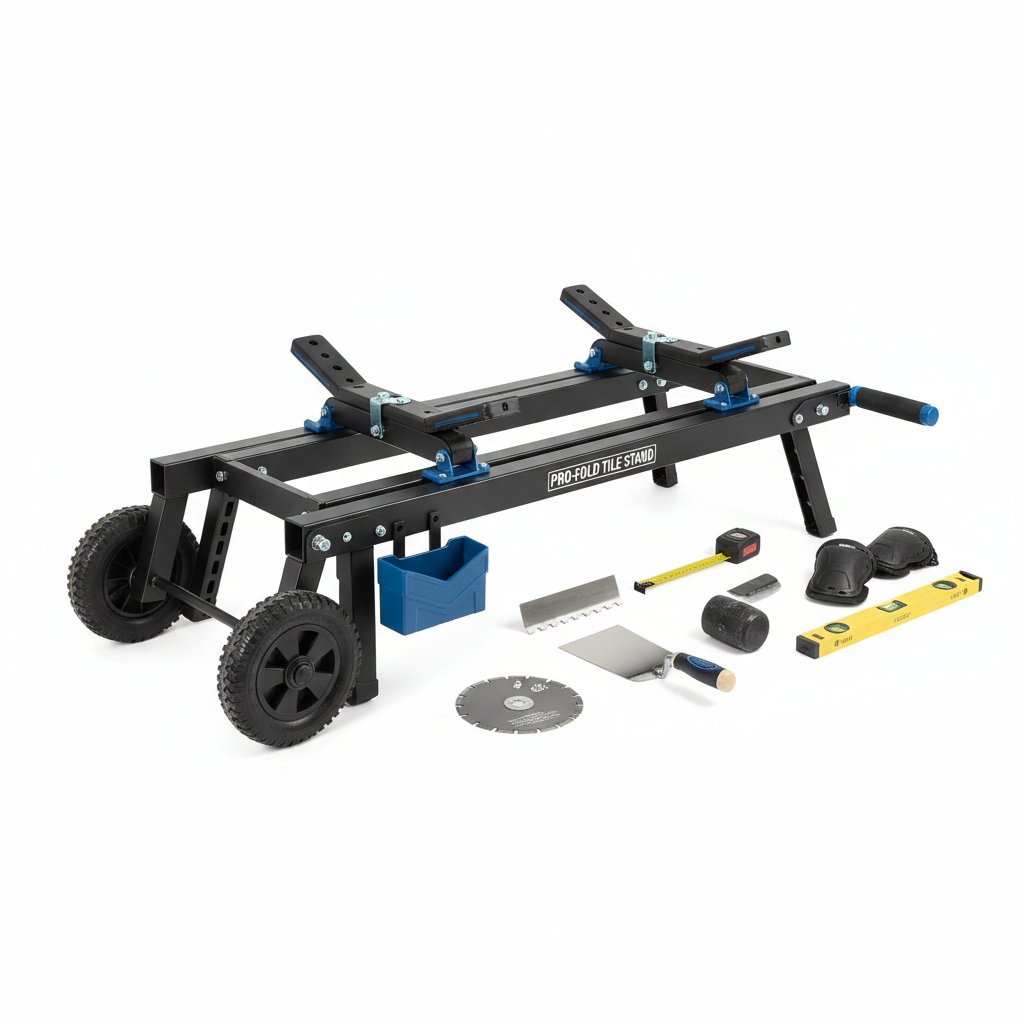 Folding Wet Tile Saw Stand