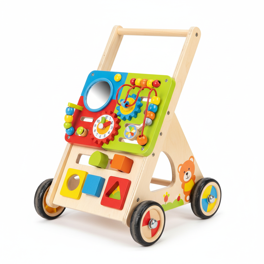Baby Push Walker with Activity Panel