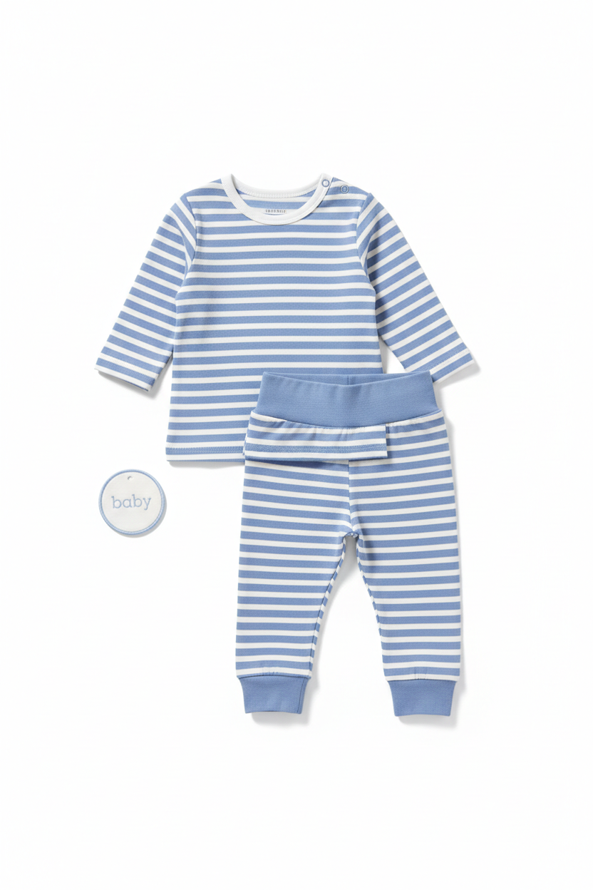 Baby Stripe Matching Top & Pants Set
