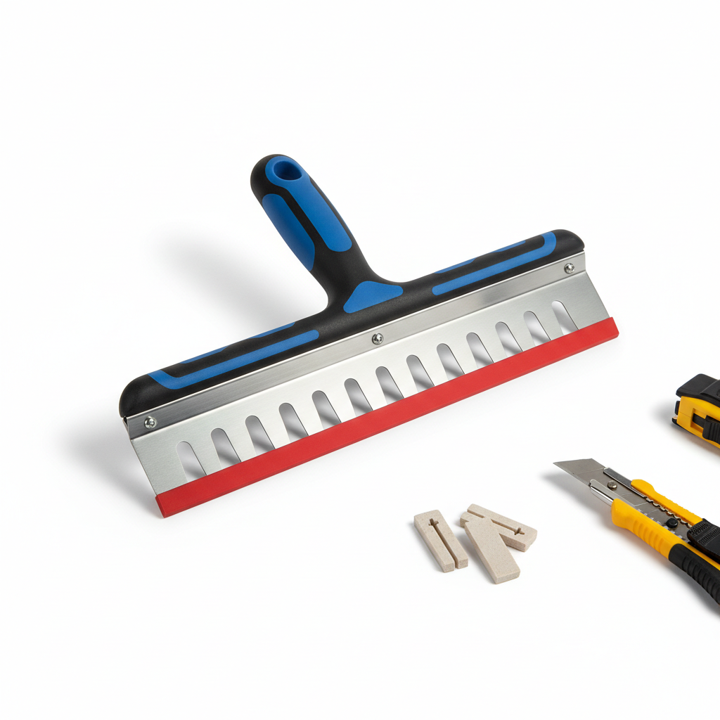 Notched Squeegee for Tile Adhesive