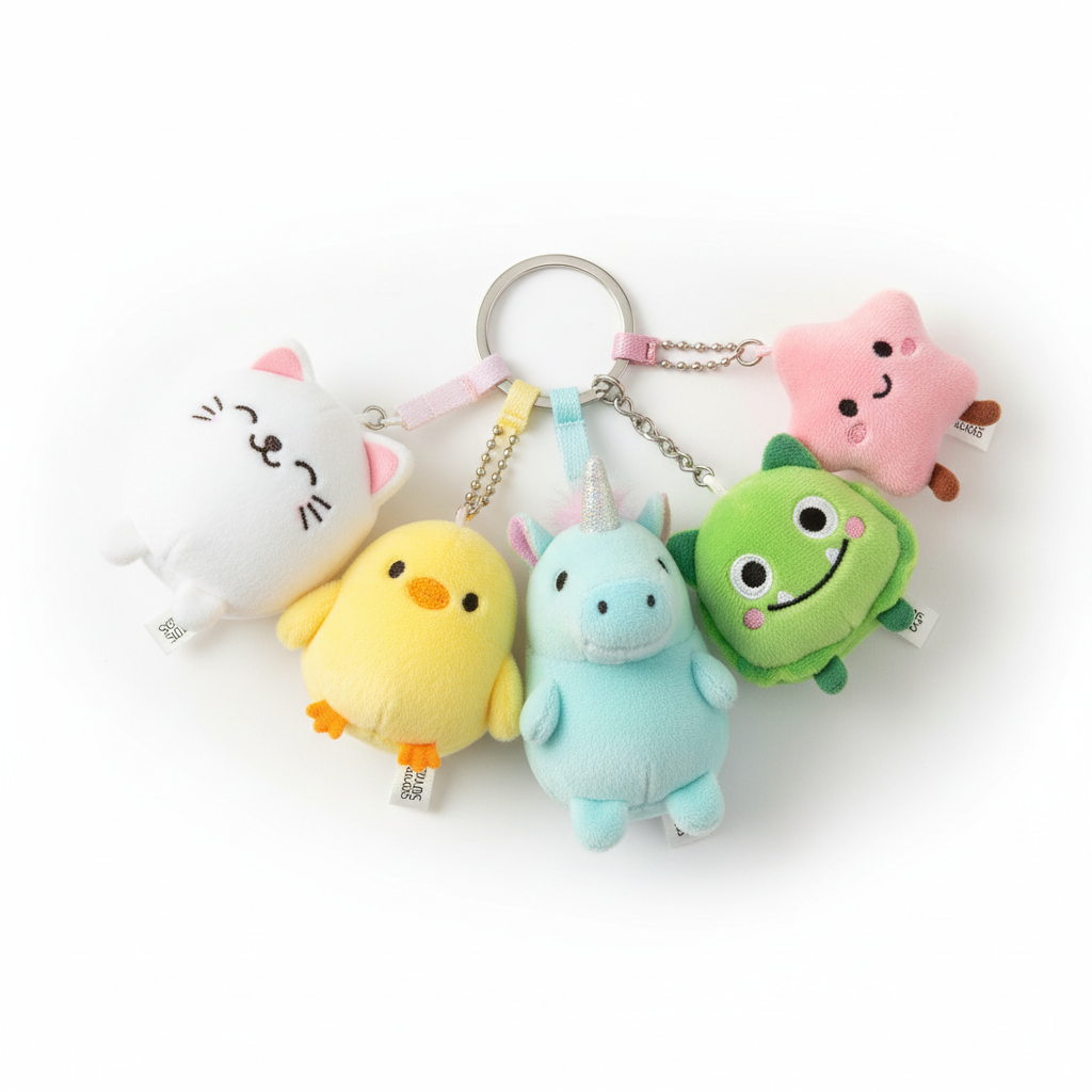 Kawaii Plush Keychain