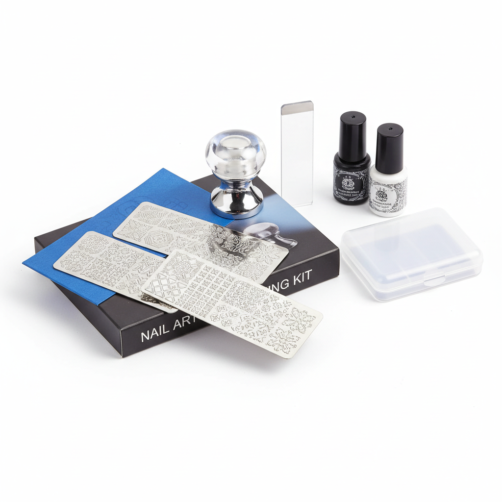 Nail Art Stamping Kit with Plates